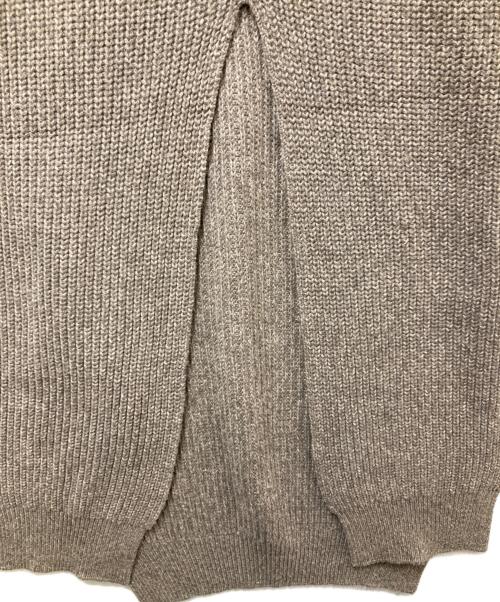 HYKE（ハイク）HYKE (ハイク) RIBED WOOL SLEEVELESS SWEATER DRESS （リブドウールスリーブレススウェッタードレス）202-11203 ベージュ サイズ:1の古着・服飾アイテム