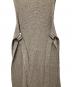 中古・古着 HYKE (ハイク) RIBED WOOL SLEEVELESS SWEATER DRESS （リブドウールスリーブレススウェッタードレス）202-11203 ベージュ サイズ:1：10000円