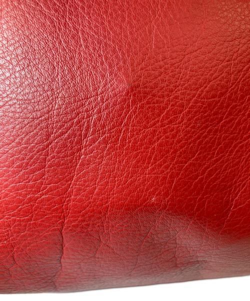 BALENCIAGA（バレンシアガ）BALENCIAGA (バレンシアガ) Calfskin Leather Papier Tote Bag レッドの古着・服飾アイテム