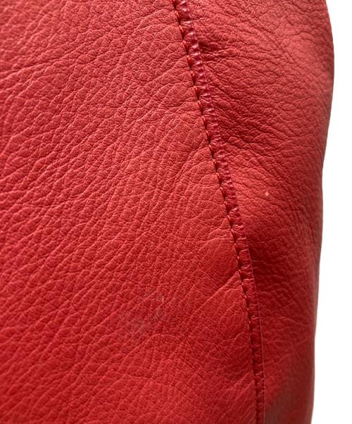 BALENCIAGA（バレンシアガ）BALENCIAGA (バレンシアガ) Calfskin Leather Papier Tote Bag レッドの古着・服飾アイテム