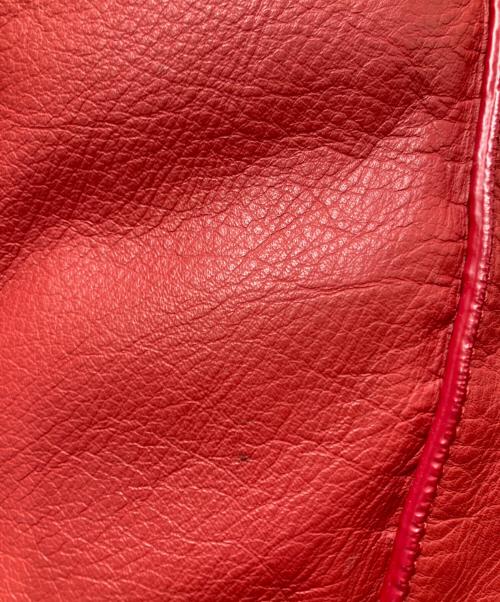 BALENCIAGA（バレンシアガ）BALENCIAGA (バレンシアガ) Calfskin Leather Papier Tote Bag レッドの古着・服飾アイテム