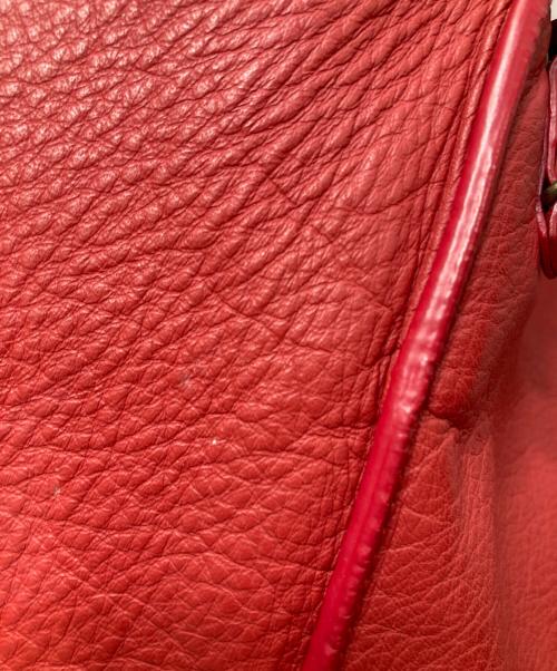 BALENCIAGA（バレンシアガ）BALENCIAGA (バレンシアガ) Calfskin Leather Papier Tote Bag レッドの古着・服飾アイテム