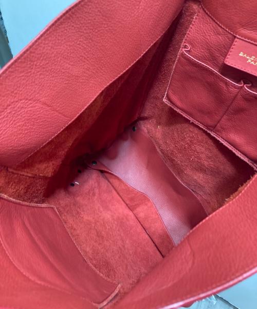 BALENCIAGA（バレンシアガ）BALENCIAGA (バレンシアガ) Calfskin Leather Papier Tote Bag レッドの古着・服飾アイテム