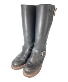 RED WING（レッドウィング）の古着「11-inch Engineer Boots / Biker Boots　/ ウィメンズヘリテージライン」｜ブラック