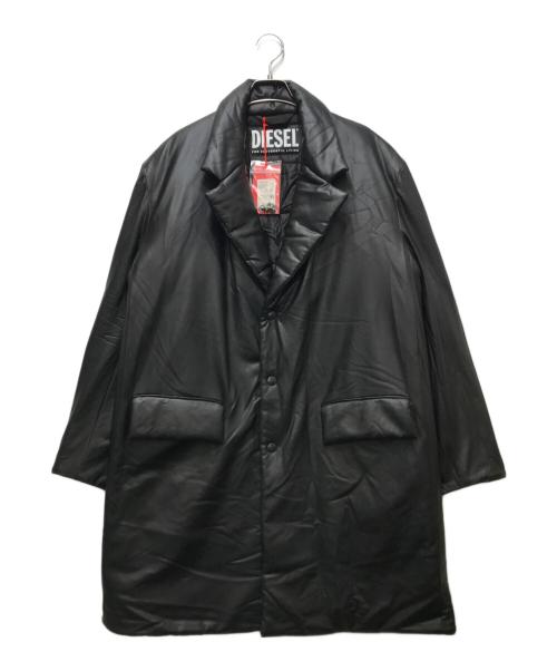 DIESEL（ディーゼル）DIESEL (ディーゼル) J-CLEVE-NY JACKET / パデッド ハーフコート　イタリア製 ブラック サイズ:Sの古着・服飾アイテム