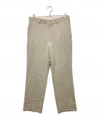 AURALEEオーラリー）の古着「HARD TWIST WOOL DOBBY SLACKS(ハードツウィストウールドビースラックス)　20SS」｜ベージュ