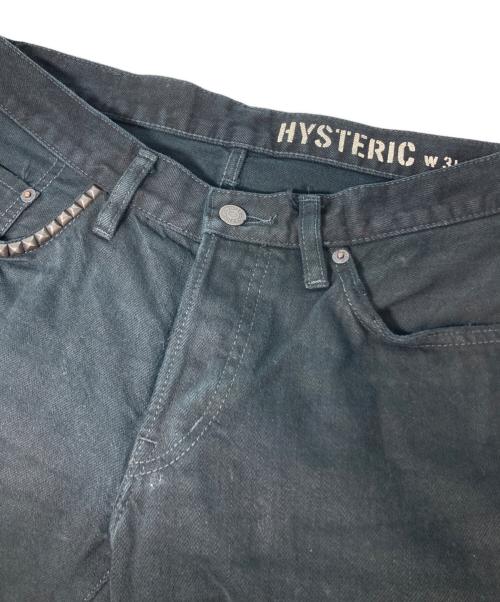 Hysteric Glamour（ヒステリックグラマー）Hysteric Glamour (ヒステリックグラマー) スタッズデニムパンツ ブラック サイズ:31の古着・服飾アイテム
