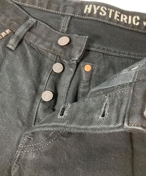 Hysteric Glamour（ヒステリックグラマー）Hysteric Glamour (ヒステリックグラマー) スタッズデニムパンツ ブラック サイズ:31の古着・服飾アイテム