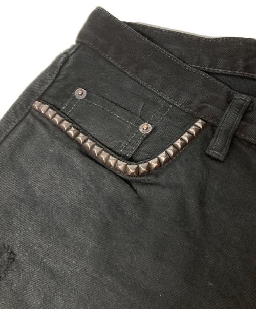 Hysteric Glamour（ヒステリックグラマー）Hysteric Glamour (ヒステリックグラマー) スタッズデニムパンツ ブラック サイズ:31の古着・服飾アイテム