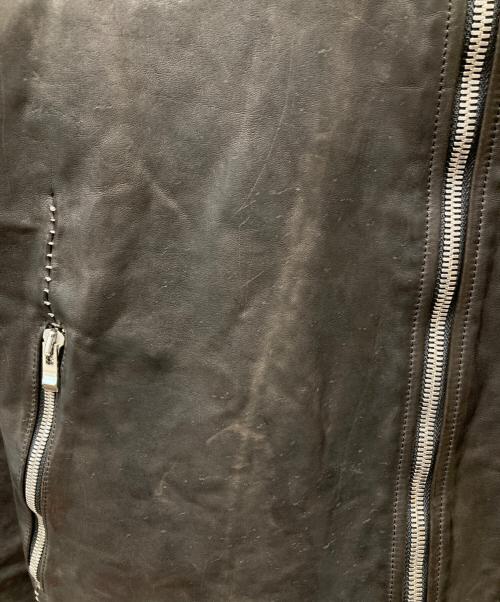 incarnation（インカーネーション）incarnation (インカーネーション) HORSE LEATHER SHIRT COLLAR ZIP BLOUSON/ホースレザーシャツカラージップブルゾン 11911-41327　イタリア製　 ダークブラウン サイズ:Mの古着・服飾アイテム