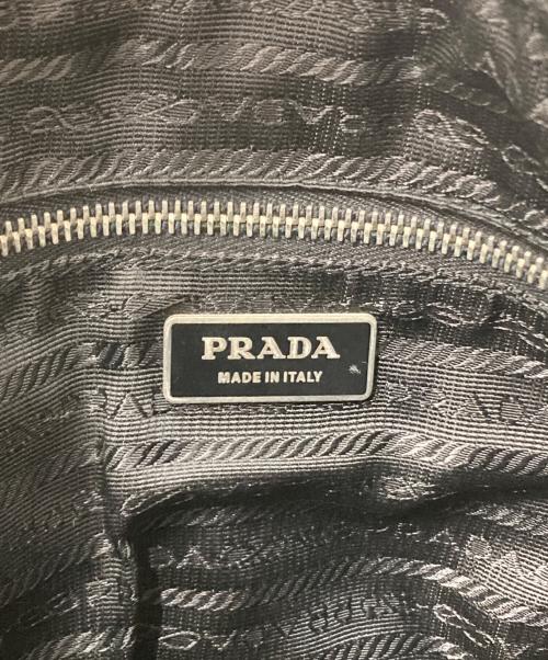 PRADA（プラダ）PRADA (プラダ) ナイロンショルダーバッグ ブラックの古着・服飾アイテム