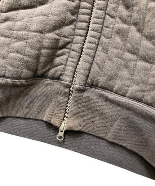 stussy（ステューシー）stussy (ステューシー) VERTICAL QUILTED ZIP HOODIE(バーティカル・キルテッドジップフーディー)　 ブラック サイズ:Lの古着・服飾アイテム