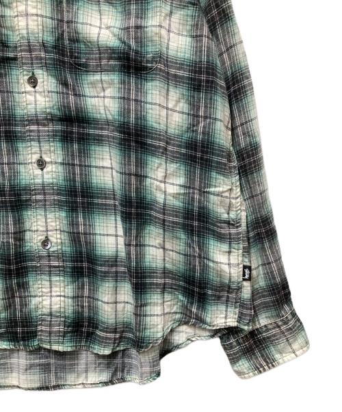 stussy（ステューシー）stussy (ステューシー) MATTHEW PRINTED SHIRT(マシュープリンテッドシャツ)　 グリーン サイズ:Mの古着・服飾アイテム