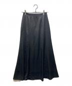 THE TOEザ・トゥー）の古着「Rothenburg Satin Skirt(ローテンブルグサテンスカート)　TT25321424　」｜ブラック