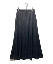 THE TOE（ザ・トゥー）の古着「Rothenburg Satin Skirt(ローテンブルグサテンスカート)　TT25321424　」｜ブラック