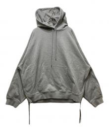 MAISON SPECIAL（メゾンスペシャル）の古着「Heavy-Weight Sweat Prime-Over Side Zip Pullover Hoodie(ヘビーウェイトスウェットプライムオーバーサイドジッププルオーバーフーディー)　11249411301　」｜グレー