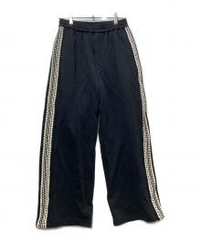 MAISON SPECIAL（メゾンスペシャル）の古着「Washed Nylon Side Line Prime-Wide Easy Pants」｜ブラック