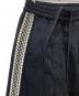 中古・古着 MAISON SPECIAL (メゾンスペシャル) Washed Nylon Side Line Prime-Wide Easy Pants ブラック：8000円