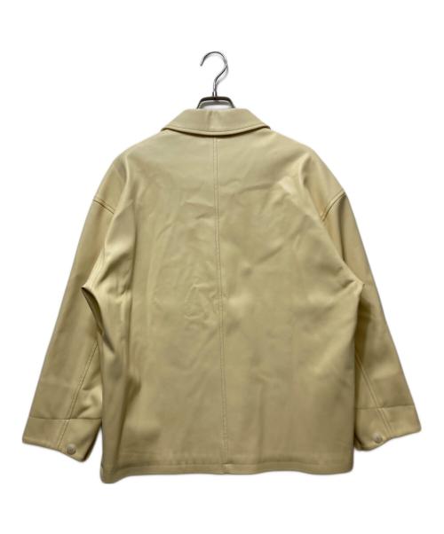 MACPHEE（マカフィー）MACPHEE (マカフィー) レザーライクカバーオール　25年ﾓﾃﾞﾙ　 イエロー サイズ:36の古着・服飾アイテム