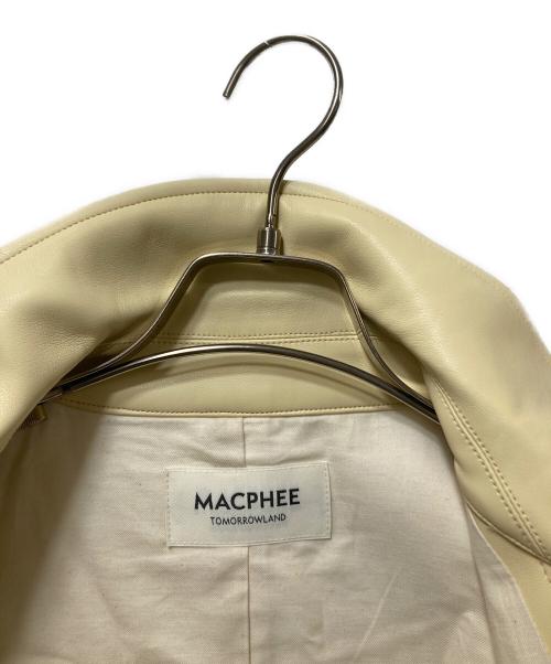 MACPHEE（マカフィー）MACPHEE (マカフィー) レザーライクカバーオール　25年ﾓﾃﾞﾙ　 イエロー サイズ:36の古着・服飾アイテム
