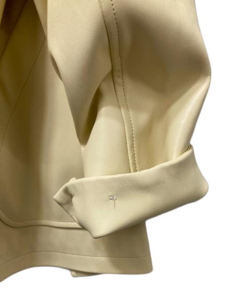 MACPHEE（マカフィー）MACPHEE (マカフィー) レザーライクカバーオール　25年ﾓﾃﾞﾙ　 イエロー サイズ:36の古着・服飾アイテム