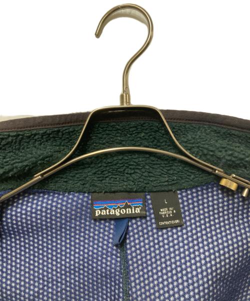 Patagonia（パタゴニア）Patagonia (パタゴニア) RETROXフリースジャケット　USA製　初期型　PEF  グリーン サイズ:Lの古着・服飾アイテム