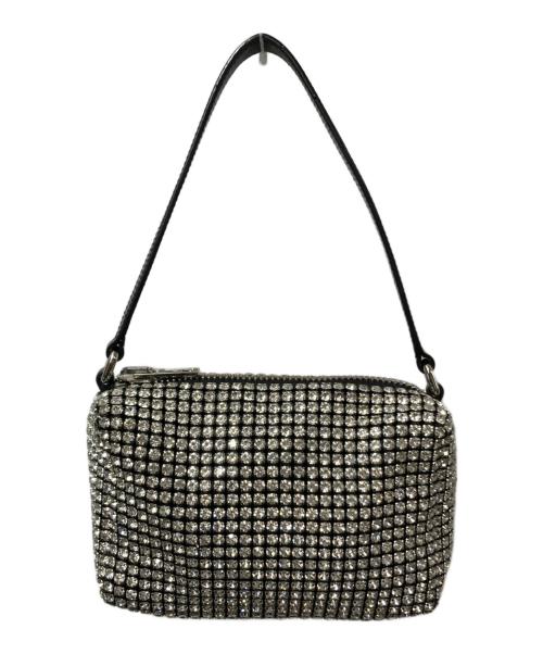 ALEXANDER WANG（アレキサンダー・ワン）ALEXANDER WANG (アレキサンダー・ワン) ラインストーンハンドバッグ シルバーの古着・服飾アイテム