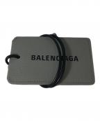 BALENCIAGAバレンシアガ）の古着「tag charm　(タグチャーム)　凹凸ホック付き　イタリア製　」｜グレー