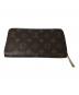 LOUIS VUITTON (ルイ ヴィトン) モノグラム ジッピー ウォレット　M42616　GI4158　ｽﾍﾟｲﾝ製 ブラウン：55000円