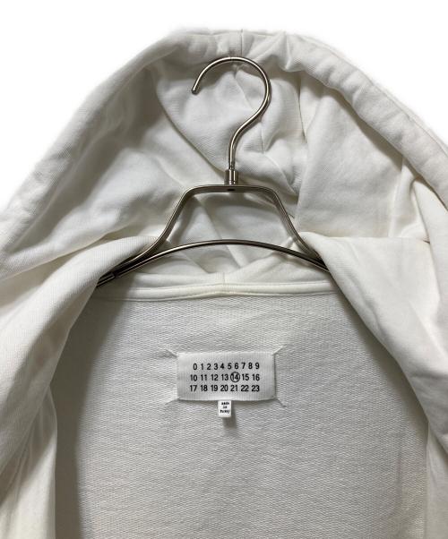 Maison Margiela（メゾンマルジェラ）Maison Margiela (メゾンマルジェラ) 八の字ジップフーディー　トルコ製 ホワイト サイズ:44の古着・服飾アイテム