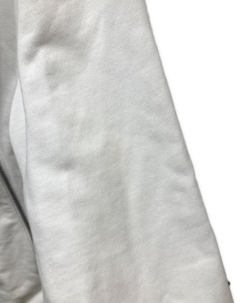 Maison Margiela（メゾンマルジェラ）Maison Margiela (メゾンマルジェラ) 八の字ジップフーディー　トルコ製 ホワイト サイズ:44の古着・服飾アイテム