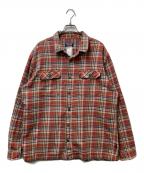 Patagoniaパタゴニア）の古着「fjord flannel shirts(フィヨルドフランネルシャツ)　」｜レッド