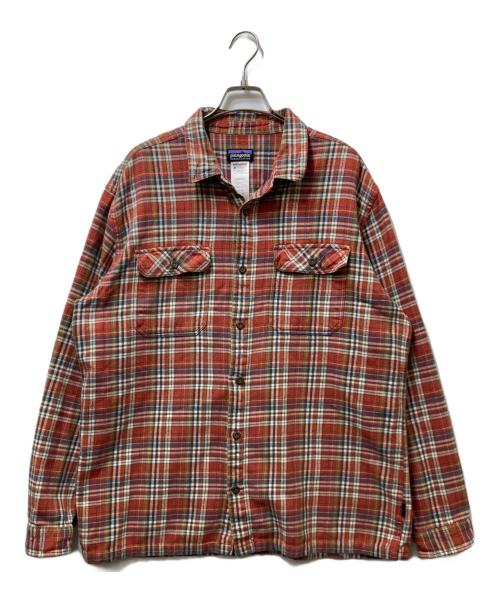 Patagonia（パタゴニア）Patagonia (パタゴニア) fjord flannel shirts(フィヨルドフランネルシャツ)　 レッド サイズ:XLの古着・服飾アイテム