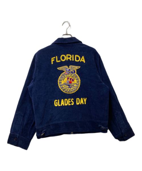 FFA（エフエフエー）FFA (エフエフエー) コーデュロイ ファーマーズジャケット　USA製 / Future Farmers of America / FLORIDA　 ネイビー サイズ:40の古着・服飾アイテム