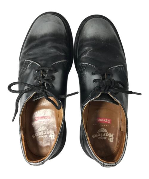 Dr.Martens（ドクターマーチン）Dr.Martens (ドクターマーチン) Supreme (シュプリーム) 1461 3 Eye Shoe ブラック サイズ:UK7の古着・服飾アイテム