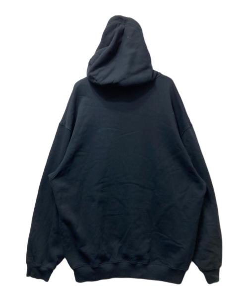 BALENCIAGA（バレンシアガ）BALENCIAGA (バレンシアガ) Rainbow BB Logo Hoodie(レインボーBBロゴフーディー)　19SS　570811　TEV50　 ブラック サイズ:Mの古着・服飾アイテム