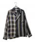 SASQUATCHfabrix.（サスクワッチファブリックス）の古着「ASYMMETRY COLLAR SHIRT(アシンメトリーカラーシャツ)　25SS　」｜ブラウン