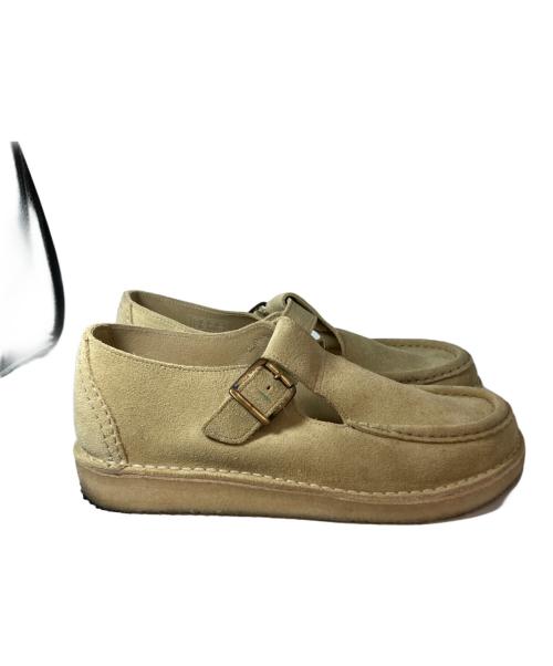 CLARKS（クラークス）CLARKS (クラークス) WALLABEE T BAR(ワラビー　T 　バー)　　 ベージュ サイズ:26cmの古着・服飾アイテム