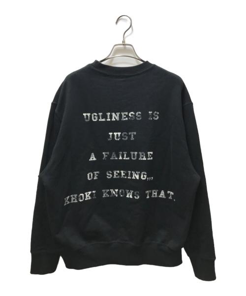 KHOKI（コッキ）KHOKI (コッキ) Vintage-effect sweatshirt（ヴィンテージエフェクトスウェトシャツ） 25ss-t-01-v ブラック サイズ:2の古着・服飾アイテム