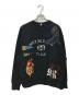 KHOKI（コッキ）の古着「Vintage-effect sweatshirt（ヴィンテージエフェクトスウェトシャツ） 25ss-t-01-v」｜ブラック