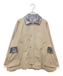 MADISON BLUE（マディソンブルー）の古着「HUNTING CT GUNCLUB W/N（ハンティング コート ガンクラブ ウールナイロン） / MB254-2015」｜ブラウン