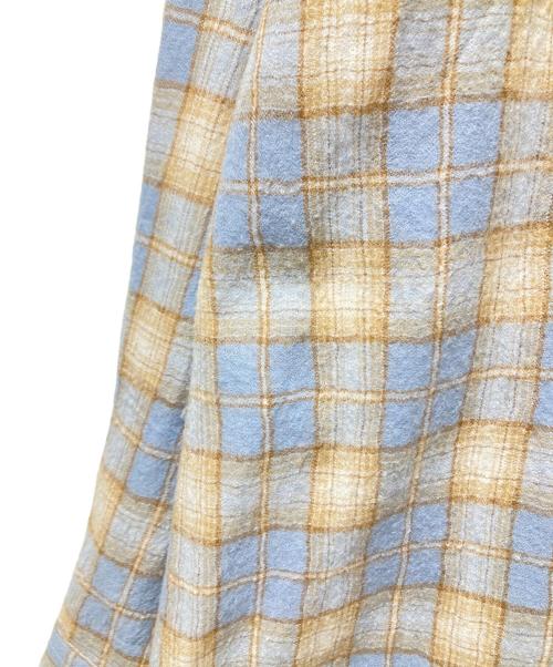 AURALEE（オーラリー）AURALEE (オーラリー) 25AW AIRY WOOL CHECK SHIRT（エアリーウールチェックシャツ） / A25AS02WN スカイブルー サイズ:1の古着・服飾アイテム