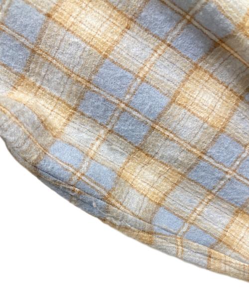 AURALEE（オーラリー）AURALEE (オーラリー) 25AW AIRY WOOL CHECK SHIRT（エアリーウールチェックシャツ） / A25AS02WN スカイブルー サイズ:1の古着・服飾アイテム