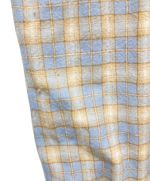 AURALEE（オーラリー）AURALEE (オーラリー) 25AW AIRY WOOL CHECK SHIRT（エアリーウールチェックシャツ） / A25AS02WN スカイブルー サイズ:1の古着・服飾アイテム