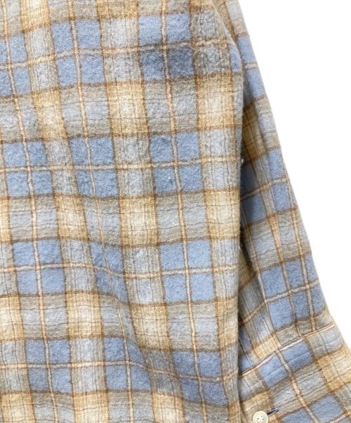 AURALEE（オーラリー）AURALEE (オーラリー) 25AW AIRY WOOL CHECK SHIRT（エアリーウールチェックシャツ） / A25AS02WN スカイブルー サイズ:1の古着・服飾アイテム
