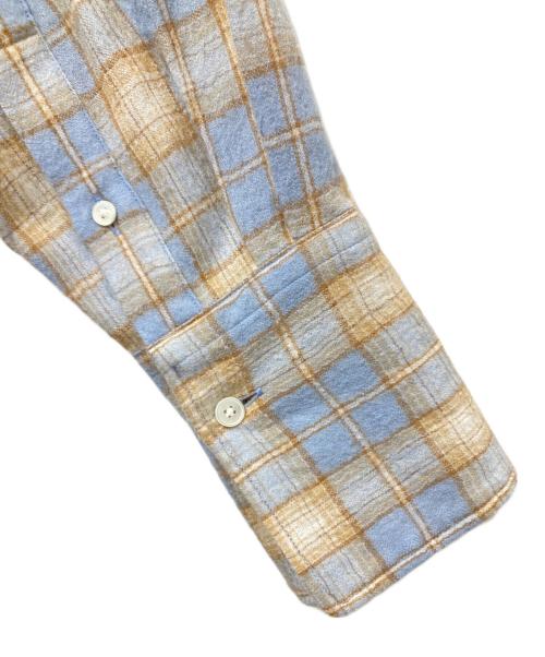 AURALEE（オーラリー）AURALEE (オーラリー) 25AW AIRY WOOL CHECK SHIRT（エアリーウールチェックシャツ） / A25AS02WN スカイブルー サイズ:1の古着・服飾アイテム