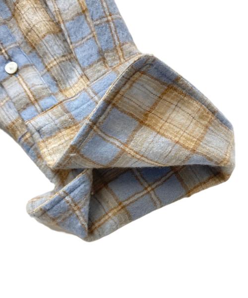 AURALEE（オーラリー）AURALEE (オーラリー) 25AW AIRY WOOL CHECK SHIRT（エアリーウールチェックシャツ） / A25AS02WN スカイブルー サイズ:1の古着・服飾アイテム