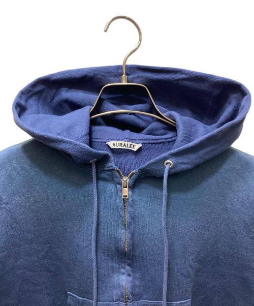 AURALEE（オーラリー）AURALEE (オーラリー) PRODUCT DYED PIMA LIGHT SWEAT ZIP PARKA　25AW ネイビー サイズ:1の古着・服飾アイテム