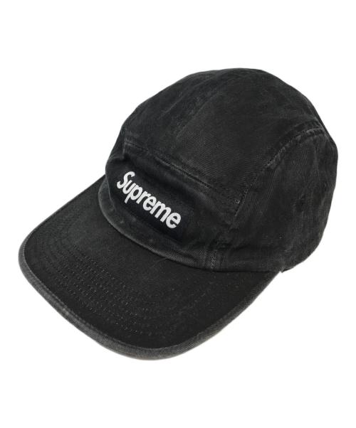 SUPREME（シュプリーム）SUPREME (シュプリーム) Washed Chino Twill Camp Cap （ウォッシュドチノツウィルキャンプキャップ） ブラックの古着・服飾アイテム
