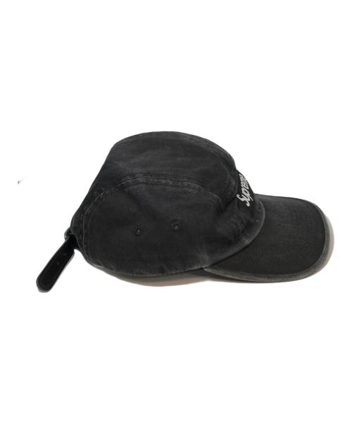 SUPREME（シュプリーム）SUPREME (シュプリーム) Washed Chino Twill Camp Cap （ウォッシュドチノツウィルキャンプキャップ） ブラックの古着・服飾アイテム